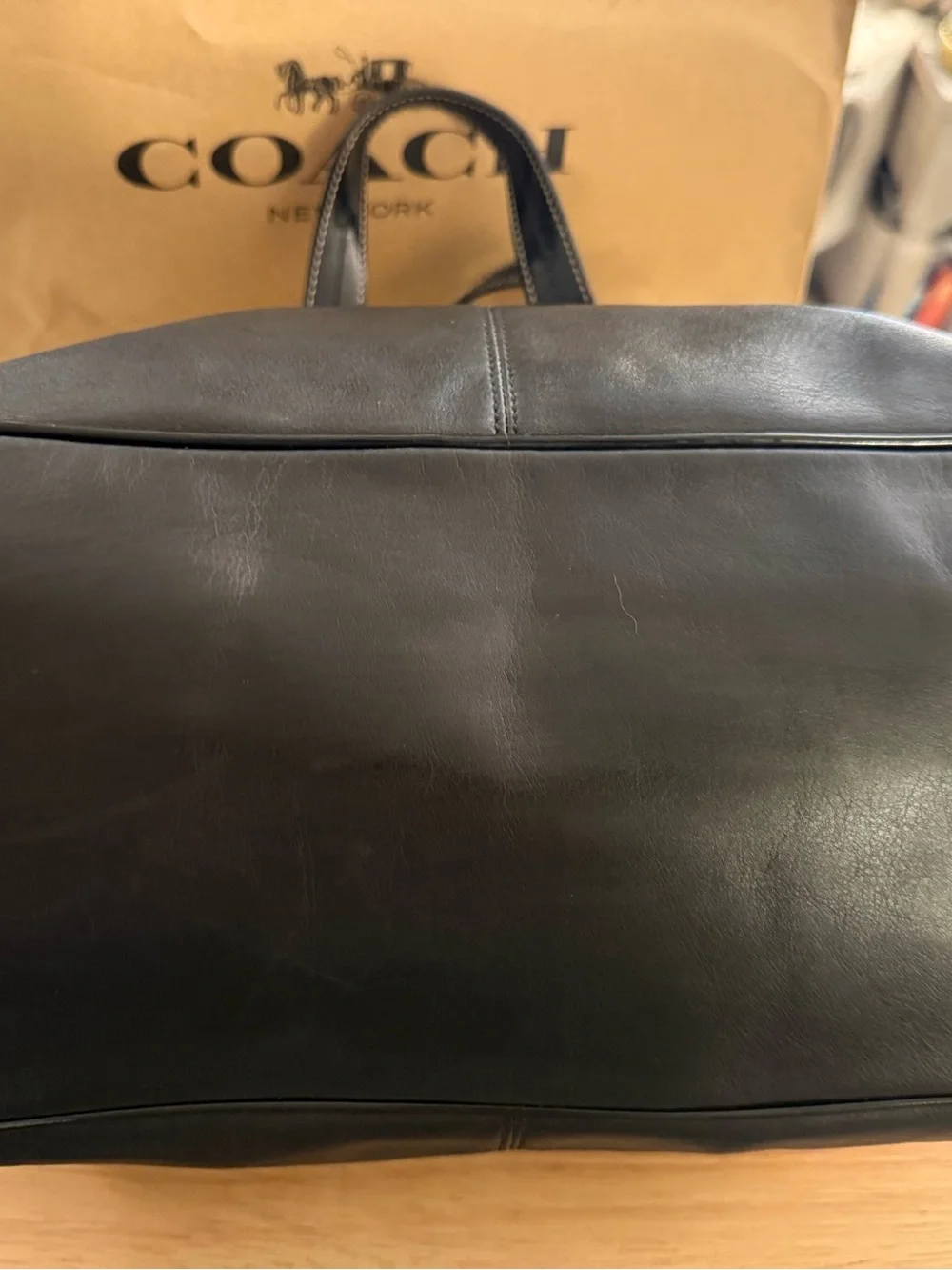 Black Coach Laura Carryall Kisslock